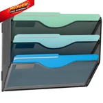 Gawerk Tier Hanging Wall File Organizer, Mesh Mail Paper 3-T, Black. Fixed Price $27.58.