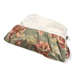 $415 Sherry Kline Home Green Tan Blissful Floral Ruffled Queen Bed Skirt. Fixed Price $89.63.