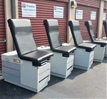 Exam Tables Enochs Medline Black Upholstery Premier Used Medical Equipment. Fixed Price $1130.00.
