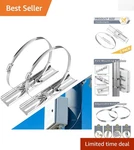 304 Stainless Steel Pole Mounting Kit - Adjustable Clamp For Waterproof Junct.... Fixed Price $28.77.