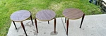 Vintage 15 X Mid Century Modern Nesting Tables Set Of 3 Walnut Look End. Fixed Price $59.99.