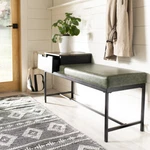 Safavieh Maruka Bench With Storage Grey Wash / Dark Green. Fixed Price $192.96.