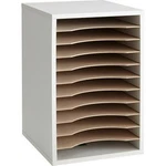 Safco Adjustable Vertical Wood Shelf Organizer 9419GR. Fixed Price $546.00.