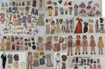 Vtg 1940S 1950S Original Stand-up Paper & Wood Doll Sets Use Menu To Select. Fixed Price $5.00.