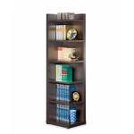 Benzara Radiant Brown Wooden Corner Bookcase. Fixed Price $246.58.
