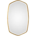 Uttermost 9382 Duronia Antiqued Gold Leaf Hand Forged Metal Frame Vanity Mirror. Fixed Price $343.20.