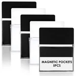 Tolare 5 Pcs Magnetic Pockets For Whiteboard & Fridge, Black,. Fixed Price $30.29.