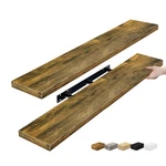 Sorbus 48" Floating Wall Shelves - Rustic Brown Decor For Bathroom & Living. Fixed Price $119.98.