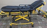 Stryker Yellow Ambulance Stretcher 500 Lb Capacity Black Mattress Safety Straps. Fixed Price $1999.99.