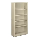 The Hon S72ABCL Metal Bookcase Shelves Putty 34.5"X12.6"X71". Fixed Price $636.43.
