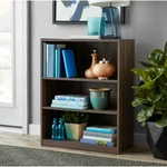 Mainstays 3-SHELF Bookcase With Adjustable Shelves, Canyon Walnut. Fixed Price $35.96.