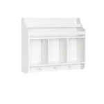 Riverridge Kids Bookshelf 3 Cubbies Hooks - Nook Wall For. Fixed Price $79.48.