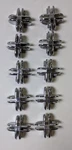 10 Piece 4 Way Chrome Metal Connector Clip 1/8-3/16 Glass Cube Display Shelf. Fixed Price $19.99.