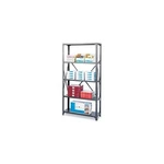 Safco 6265 Commercial Shelf Kit 36"X12"X75" Steel Shelves Dark Gray. Fixed Price $194.68.