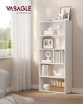 Vasagle 5-TIER Bookshelf Open Bookcase Adjustable Storage Shelves Floor Unit New. Fixed Price $71.86.