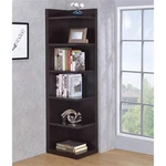 Coaster 6-SHELF Transitional Wood Corner Bookcase Cappuccino. Fixed Price $213.96.