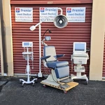 Exam Chair Reliance 7000 New Blue Upholstery Premier Used Medical Equipment. Fixed Price $4580.00.