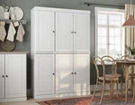 Palace Imports 100% Solid Wood 48.5" Pantry Cabinet, Raised Panel Doors. Fixed Price $1182.95.