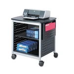 Safco Scoot Printer Stand, 26-1/2W X 20-1/2D 26-1/2H, Black/silver. Fixed Price $437.85.