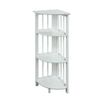 Casual Home 4-SHELVES Corner Folding Bookcase, White 4-SHELF. Fixed Price $84.83.