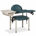 Clinton Sc Series Padded Blood Drawing Chair With Flip Arm And Drawer. Fixed Price $662.24.