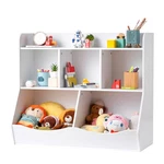 5-CUBBY Toy Storage Organizer Bookshelf For Kids Room, Playroom Nursery, White. Fixed Price $102.88.