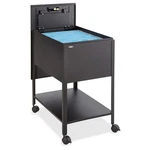Safco Extra Deep 1 Drawer Legal Mobile Metal Tub File With Lock In Black. Fixed Price $404.99.