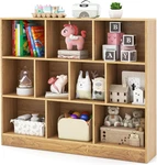 10-SECTION Kids Toy Storage Organizer & Display Bookshelf Natural Wood. Fixed Price $117.99.