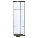 Coaster Bellatrix 3-SHELF Clear Glass Curio Cabinet Cappuccino. Fixed Price $194.27.