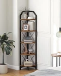 Choezon 59.4" Corner 5-TIER Industrial Bookshelf, Storag.... Fixed Price $66.98.