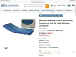 Masonair Alternating Pressure Low Loss Mattress LS/AS8800 Invacare Drive. Fixed Price $550.00.