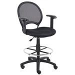 Boss Mesh Drafting Stool W/ Adjustable Arms. Fixed Price $162.25.
