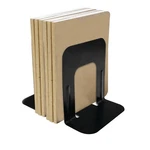 Office Depot Brand Nonskid Steel Bookends, 7", Black, Set 2. Fixed Price $9.91.