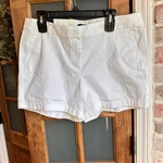 J.crew Chino Shorts Womens 12 White 5" Inseam Cotton Twill Mid Rise H1453. Fixed Price $24.00.