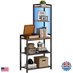 Hoobro 5-TIER Corner Shelf Stand Led Light 56.3 Tall. Fixed Price $79.98.