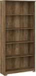 Bush Furniture Tall 5-SHELF Bookcase Reclaimed Pine For Living Room Office. Fixed Price $266.99.