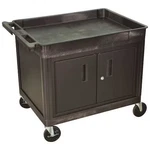 Luxor Utility Cart - Large Top Tub And Flat Bottom Shelf With Cabinet. Fixed Price $363.18.