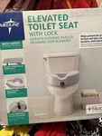 Medline MDS80314MB Adjustable Elevated Raised Toilet Seat With Lock White. Fixed Price $22.50.