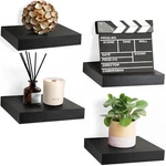 Floating Shelf Square Wall Decor Invisible Mounting Brackets 9" Display - 4PK. Fixed Price $59.99.