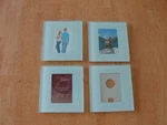 Glass Coaster Photo Frames 4 Piece. Fixed Price $7.99.