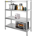 Vevor Stainless Steel Shelf Heavy Duty 4 Layer Rack Kitchen Storage. Fixed Price $122.90.