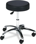 Lab Stool, Pneumatic Lift 3431BL, Black, Chrome Base, Height-adjustable Ea. Fixed Price $430.99.