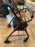 Probasics 1037 Aluminum Rollator Walker With Seat - Rolling. Fixed Price $75.00.