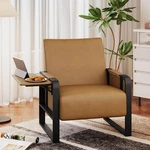 Mid Century Modern Accent Chair With Side Table For Living Room Office. Fixed Price $116.99.