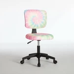 Rainbow Pink Tie Dye Swivel Office Chair - Stylish & Fun Design. Fixed Price $149.99.