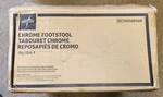 Medline Foot Stool 16W X 12D 1/4H Steel Chrome/black Mat MDS80430I. Fixed Price $78.00.