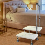 Stool With Handle Non-skid Platform, Heavy Duty 2 Medical Foot. Fixed Price $71.96.