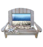 Cota Global Brown Chair Beach Picture - Decorative 4X6 Frame, D.... Fixed Price $39.99.