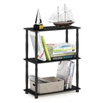 Furinno Turn-n-tube 3-TIER Corner Shelf Book Storage, Toolless, Americano/black. Fixed Price $39.47.