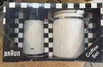 Braun KSM2 Grinder & Canister Coffee Set New Box Sealed. Fixed Price $55.00.